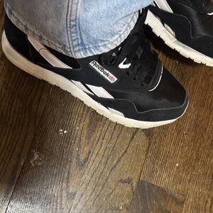 Reebok Black and White Athletic Shoes